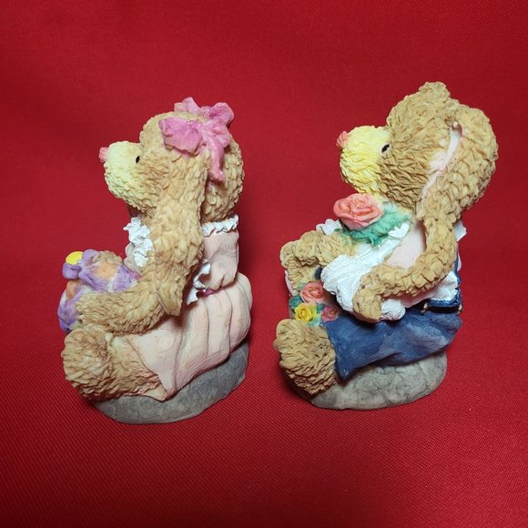 VTG Ks Collection Easter Bunny Rabbits Egg Chick Basket Roses - Picture 13 of 14